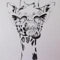 Girafe aux lunettes
