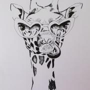 Girafe aux lunettes