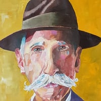 Marcel acrylique sur canson 50 x 65 cm 2026